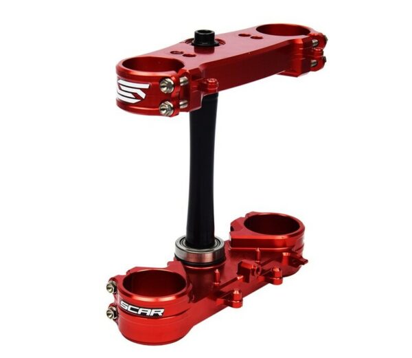 SCAR Triple Clamp Offset 16mm Red