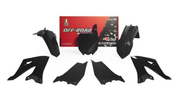RACETECH Plastic Kit - Black Yamaha YZ125/250